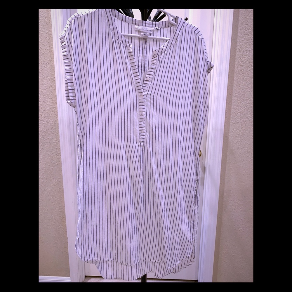 H&M L.O.G.G. Size u.s. 6 navy and white cover up